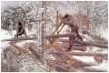 Holzfällern im Wald 1906 Carl Larsson
